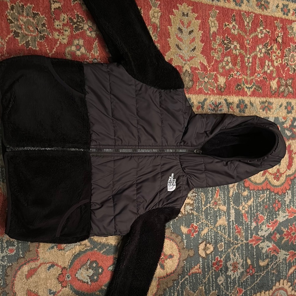 The North Face Black Quilted Hooded Jacket